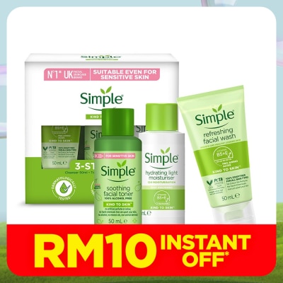 SIMPLE Kind to Skin 3-Step Kit 50ml