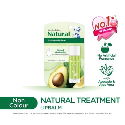 MENTHOLATUM LIPCARE Natural Treatment Lipbalm 1pc