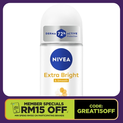 NIVEA Deodorant Brightening & Smooth Roll On 50ml