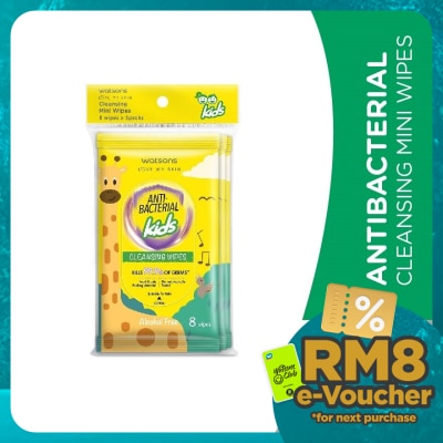 WATSONS Antibacterial Cleansing Mini Wipes