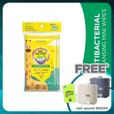 WATSONS Antibacterial Cleansing Mini Wipes