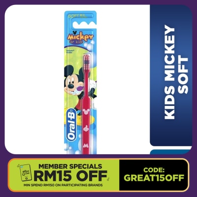 ORAL-B Toothbrush Mickey Kids Soft 1S (2-4 years old)