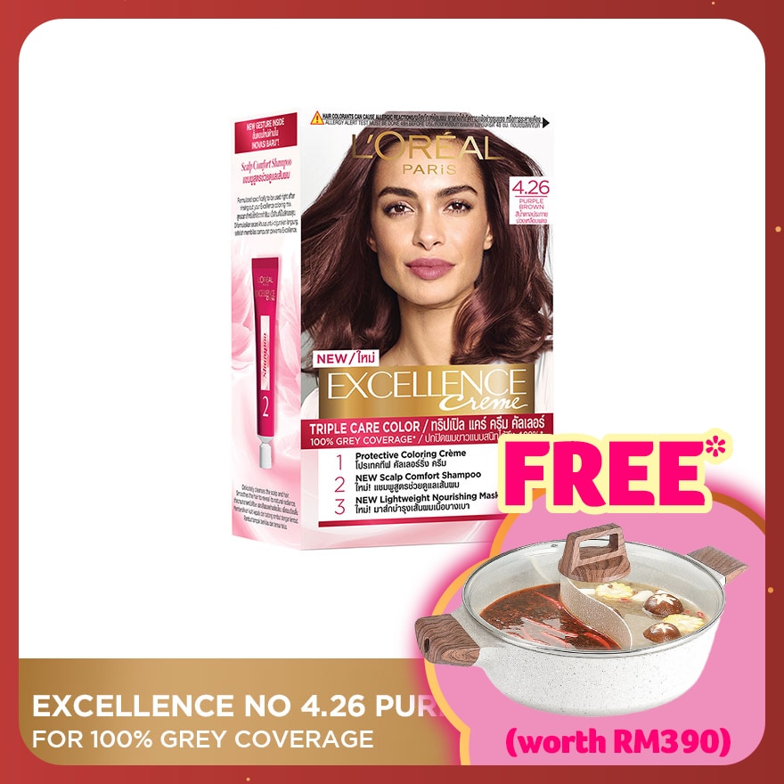 EXCELLENCE L'Oreal Excellence Creme Purple Brown 4.26