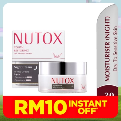 NUTOX Youth Restoring Night Cream 30ml (Dry To Sensitive Skin)