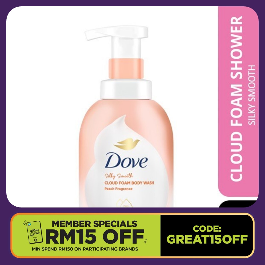 Peach Self Foaming Cloud Foam Shower 400ml