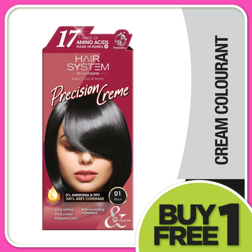 Hair Cream Colourant 01 Black 1s