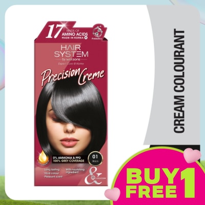 HAIR SYSTEM BY WATSONS Hair Cream Colourant 01 Black 1s