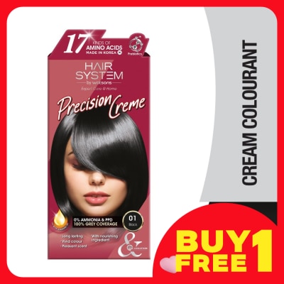 HAIR SYSTEM BY WATSONS Hair Cream Colourant 01 Black 1s