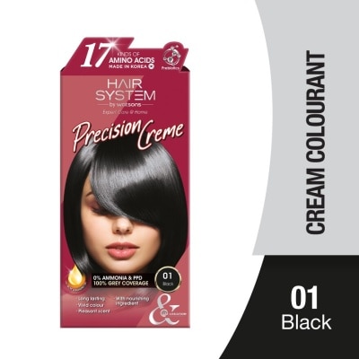 HAIR SYSTEM BY WATSONS Hair Cream Colourant 01 Black 1s