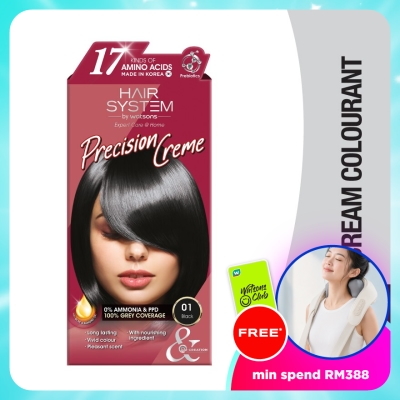 HAIR SYSTEM BY WATSONS - Hair Cream Colourant 01 Black 1s