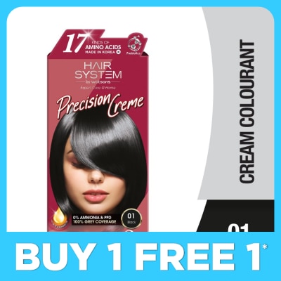 HAIR SYSTEM BY WATSONS Hair Cream Colourant 01 Black 1s