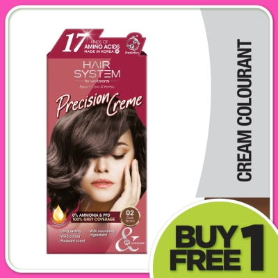 HAIR SYSTEM BY WATSONS Hair Cream Colourant 02 Dark Brown 1s