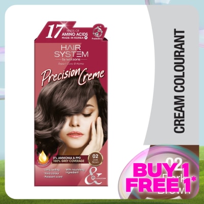 HAIR SYSTEM BY WATSONS Hair Cream Colourant 02 Dark Brown 1s