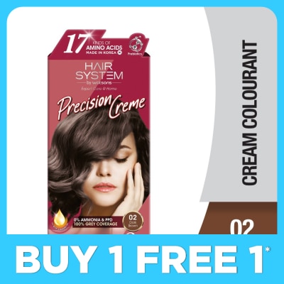 HAIR SYSTEM BY WATSONS Hair Cream Colourant 02 Dark Brown 1s