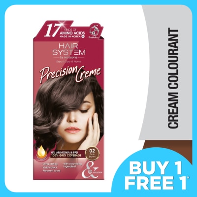HAIR SYSTEM BY WATSONS Hair Cream Colourant 02 Dark Brown 1s