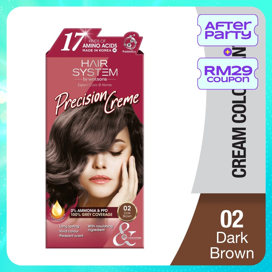 Hair Cream Colourant 02 Dark Brown 1s