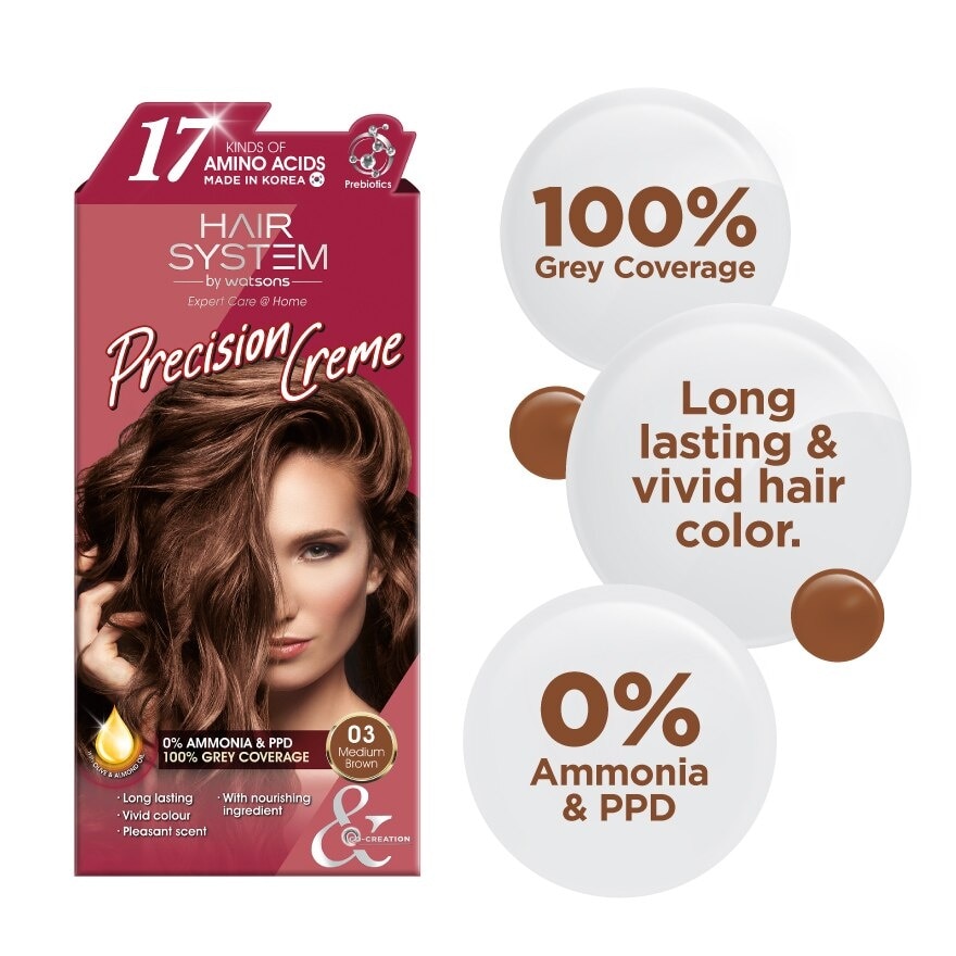 Hair Cream Colourant 03 Medium Brown 1s