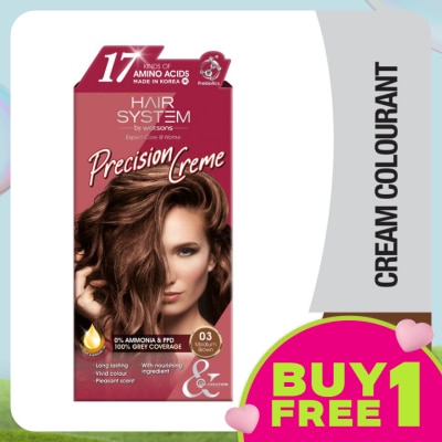 HAIR SYSTEM BY WATSONS Hair Cream Colourant 03 Medium Brown 1s