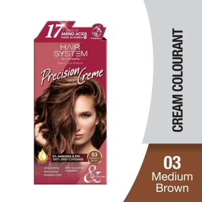 HAIR SYSTEM BY WATSONS Hair Cream Colourant 03 Medium Brown 1s