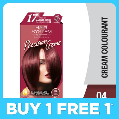 HAIR SYSTEM BY WATSONS Hair Cream Colourant 04 Red Brown 1s