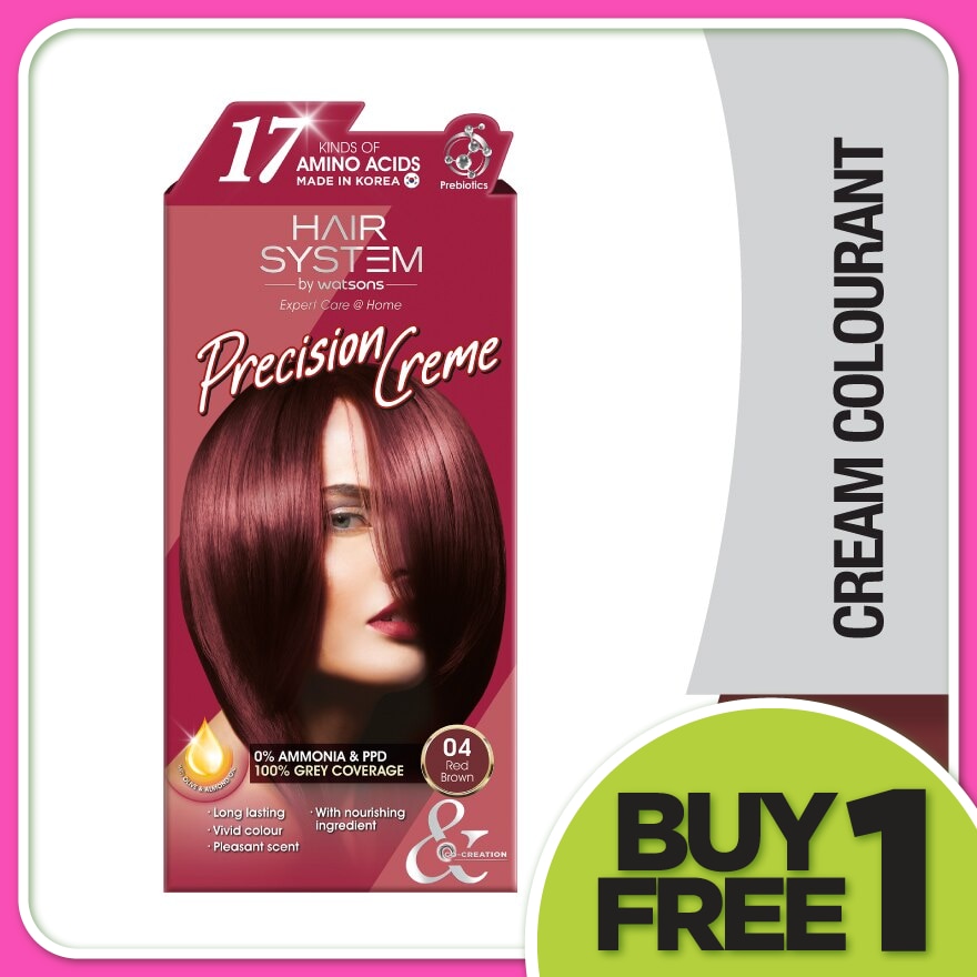 Hair Cream Colourant 04 Red Brown 1s