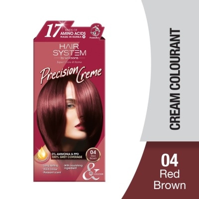 HAIR SYSTEM BY WATSONS Hair Cream Colourant 04 Red Brown 1s