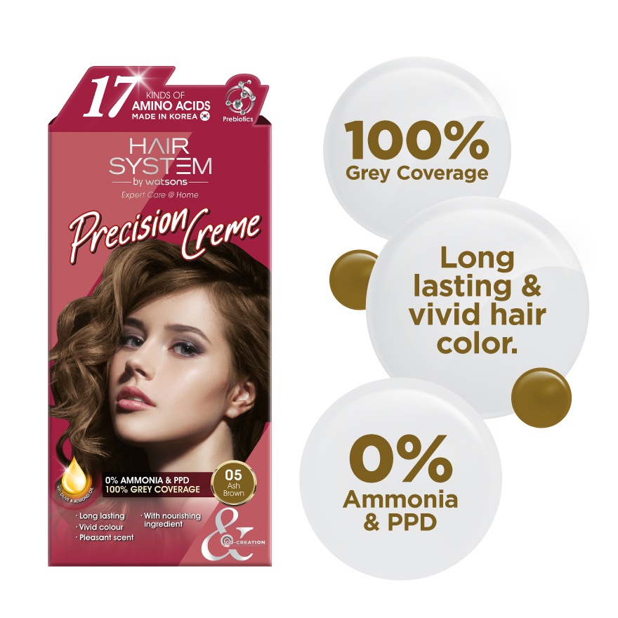 Hair Cream Colourant 05 Light Brown (Ash) 1s image