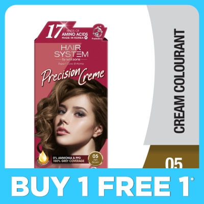 HAIR SYSTEM BY WATSONS Hair Cream Colourant 05 Light Brown (Ash) 1s