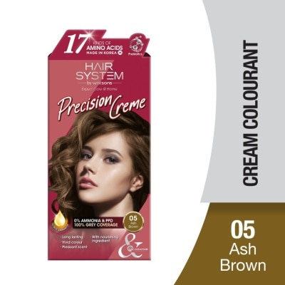 HAIR SYSTEM BY WATSONS Hair Cream Colourant 05 Light Brown (Ash) 1s