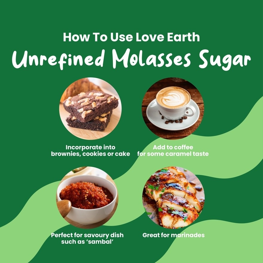 Unrefined Molasses Sugar 550G