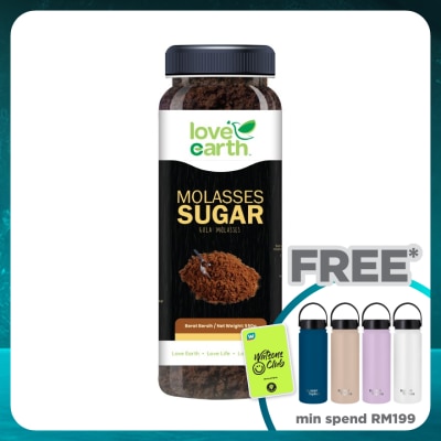 LOVE EARTH  Unrefined Molasses Sugar 550G