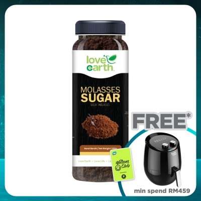 LOVE EARTH  Unrefined Molasses Sugar 550G