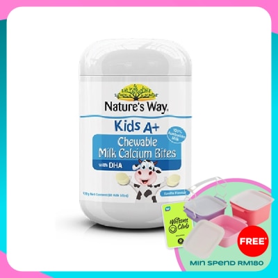 NATURE'S WAY Kids A+ Milk Calcium BItes 60s