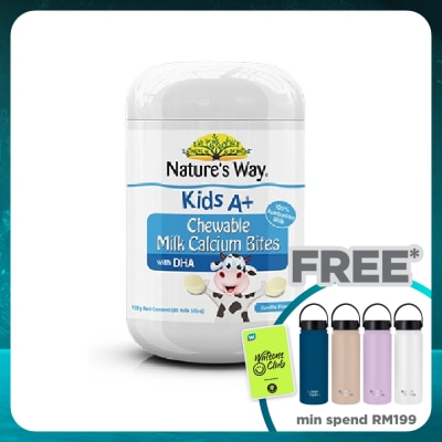 NATURE'S WAY Kids A+ Milk Calcium BItes 60s
