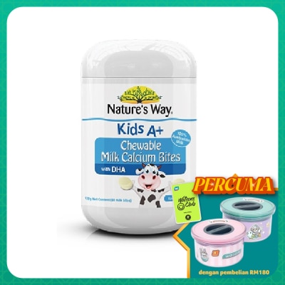 NATURE'S WAY Kids A+ Milk Calcium BItes 60s