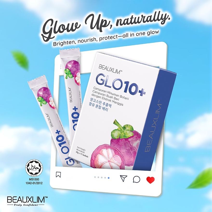 Glo 10+ & Mangosteen Extract 10g X 15's image