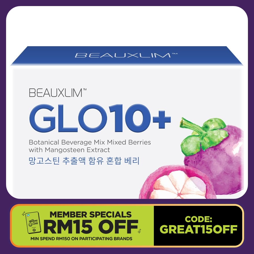 Glo 10+ & Mangosteen Extract 10g X 15's