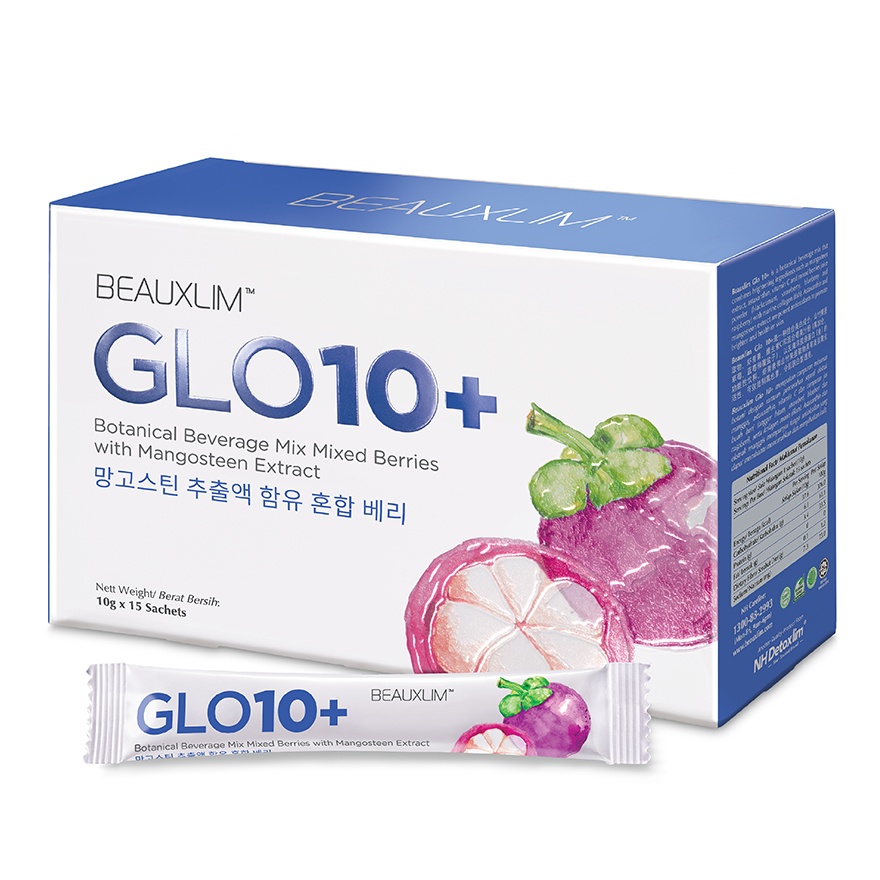 Glo 10+ & Mangosteen Extract 10g X 15's image