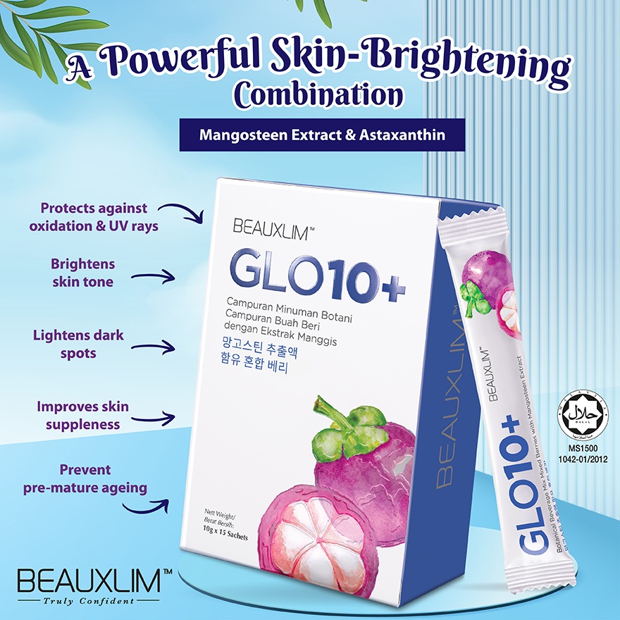 Glo 10+ & Mangosteen Extract 10g X 15's image