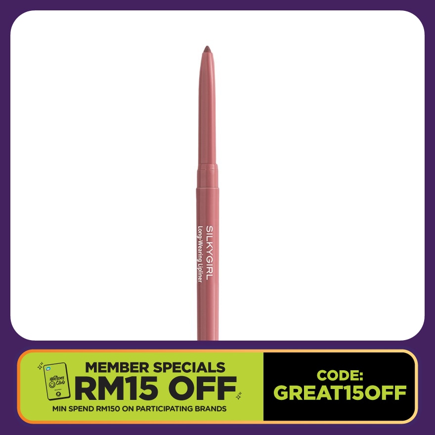 SILKYGIRL Long-Wearing Lip Liner 01 Nude