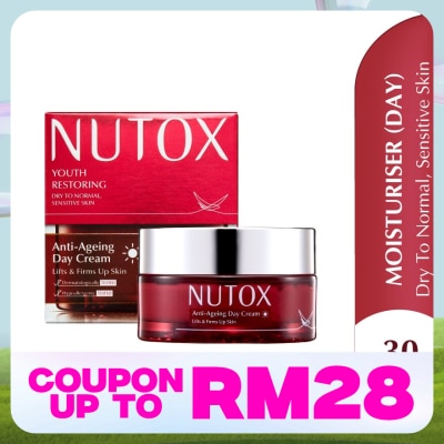 NUTOX Youth Restoring Anti Ageing Day Cream 30ml (Dry To Normal, Sensitive Skin)