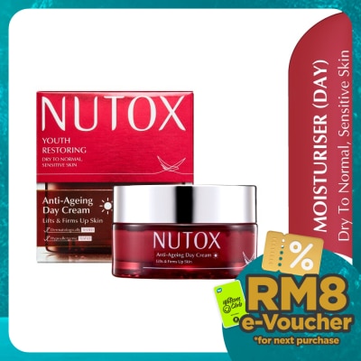 NUTOX Youth Restoring Anti Ageing Day Cream 30ml (Dry To Normal, Sensitive Skin)