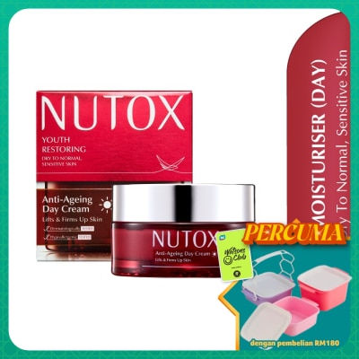 NUTOX - Youth Restoring Anti Ageing Day Cream 30ml (Dry To Normal, Sensitive Skin)