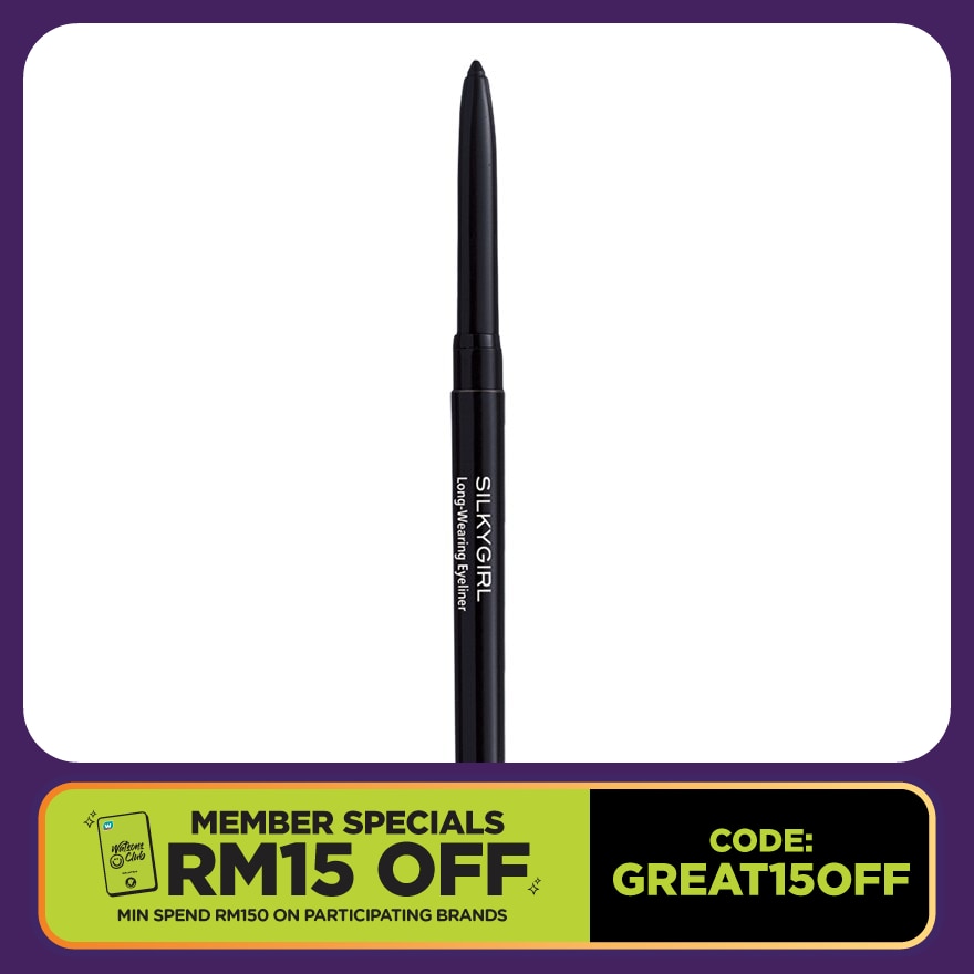 SILKYGIRL Silkygirl Long-Wearing Eyeliner 01 Black Black