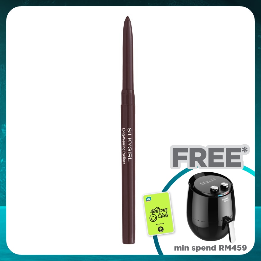 SILKYGIRL Long Wearing Eyeliner 01 Black Brown 1pc