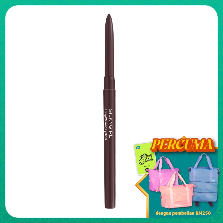 SILKYGIRL Long Wearing Eyeliner 01 Black Brown 1pc