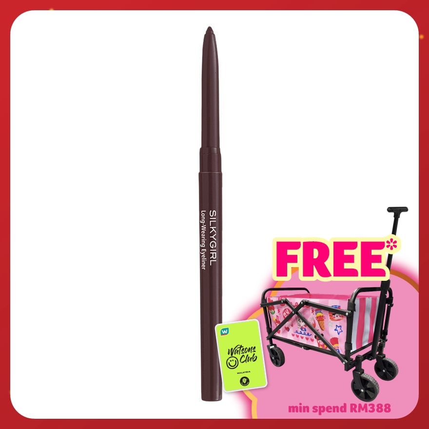 SILKYGIRL Long Wearing Eyeliner 01 Black Brown 1pc