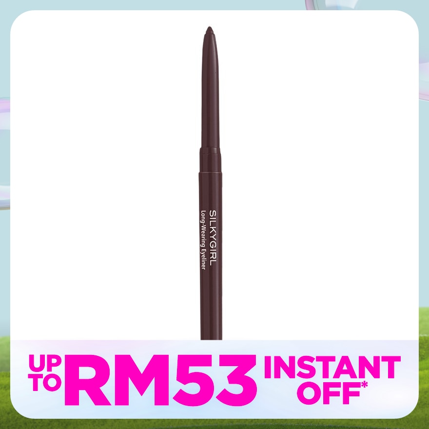 SILKYGIRL Long Wearing Eyeliner 01 Black Brown 1pc