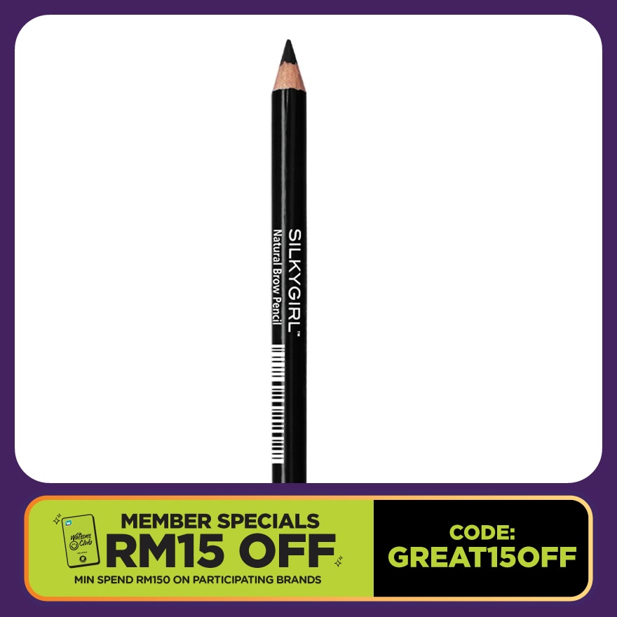 SILKYGIRL Natural Brow Pencil 01 Soft Black