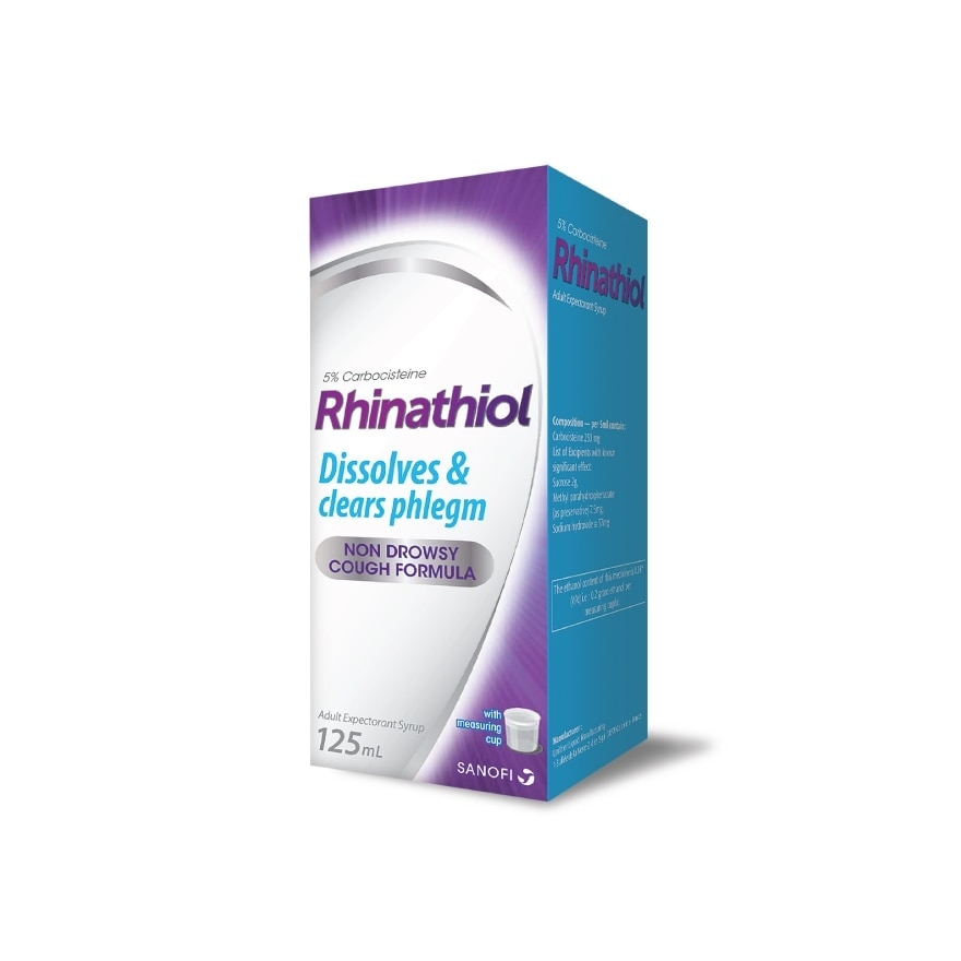 RHINATHIOL ADULT  SYRUP 125ML